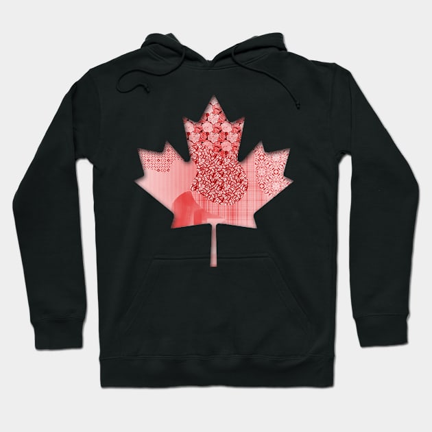 Patchwork Maple Leaf Hoodie by Valkyrie's Designs